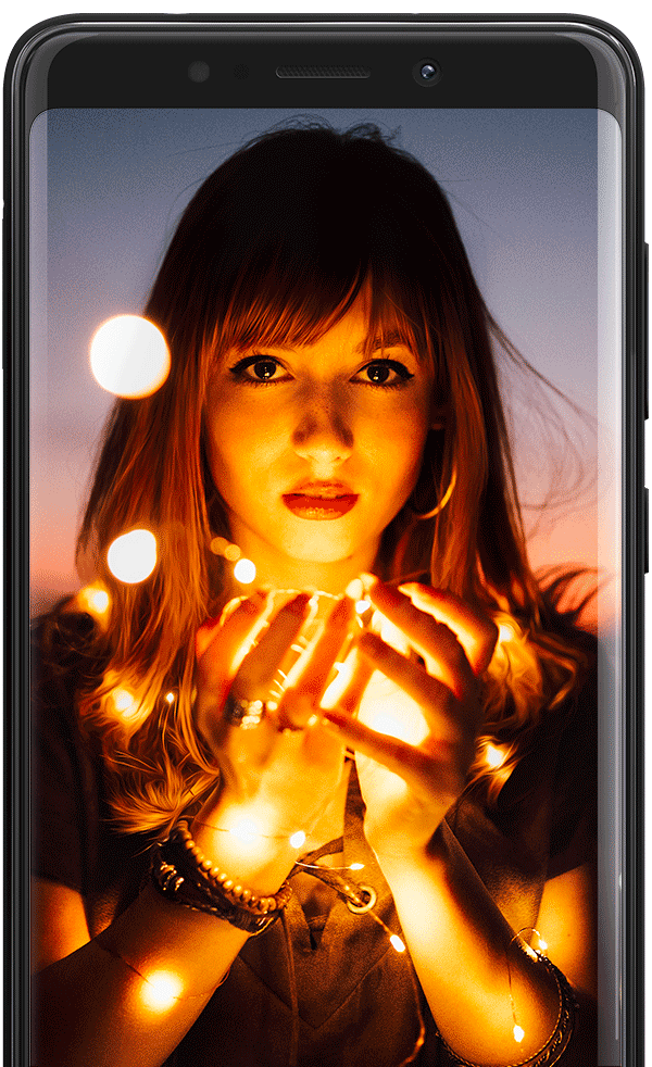 Lowlight selfie feature diplayed on a View Lite